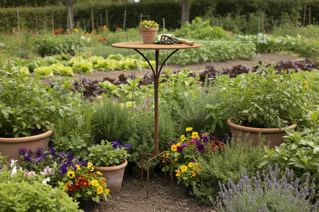 Gartenstecktisch