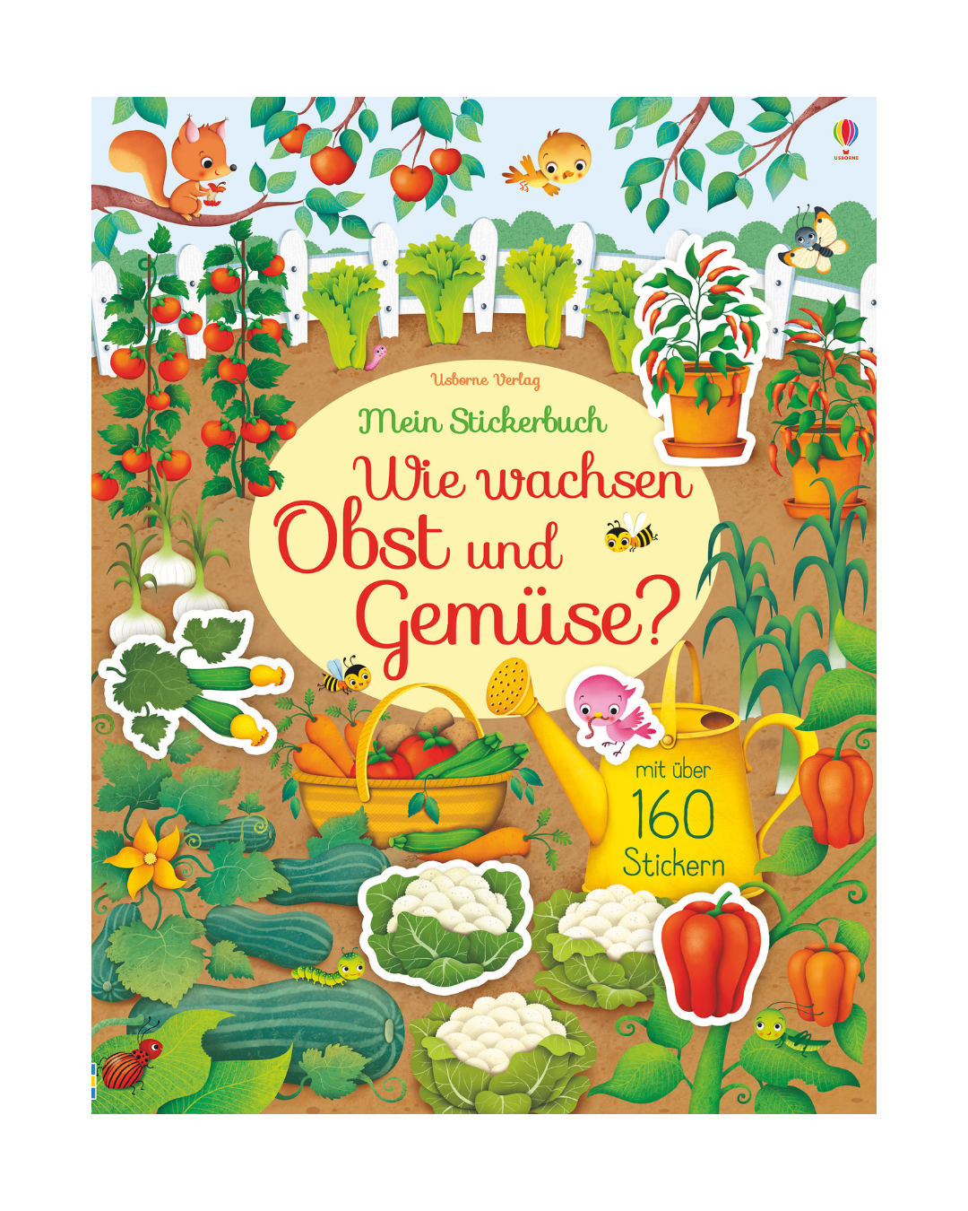 Das Buch "Mein erstes Stickerbuch | Wie wachsen Obst und Gemüse ab 4 Jahren" aus dem dtv Verlag besticht durch ein farbenfrohes Cover mit verspielten Illustrationen von Obst, Gemüse, Tieren und Pflanzen. Das interaktive Buch bietet Spaß am Lernen und enthält über 160 Sticker.