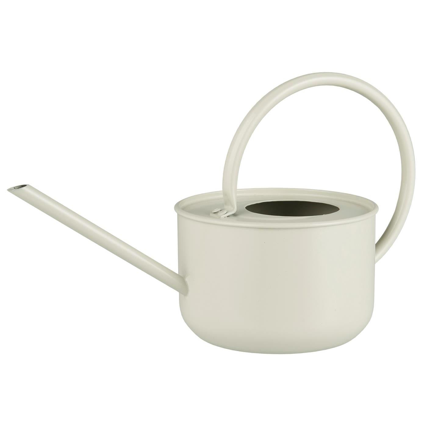 Die IB Laursen Gießkanne aus Metall graunatur 0,9 l ist eine minimalistische Gießkanne mit langem Ausguss und großem Griff, ideal für die Pflanzenpflege im Innen- und Außenbereich.