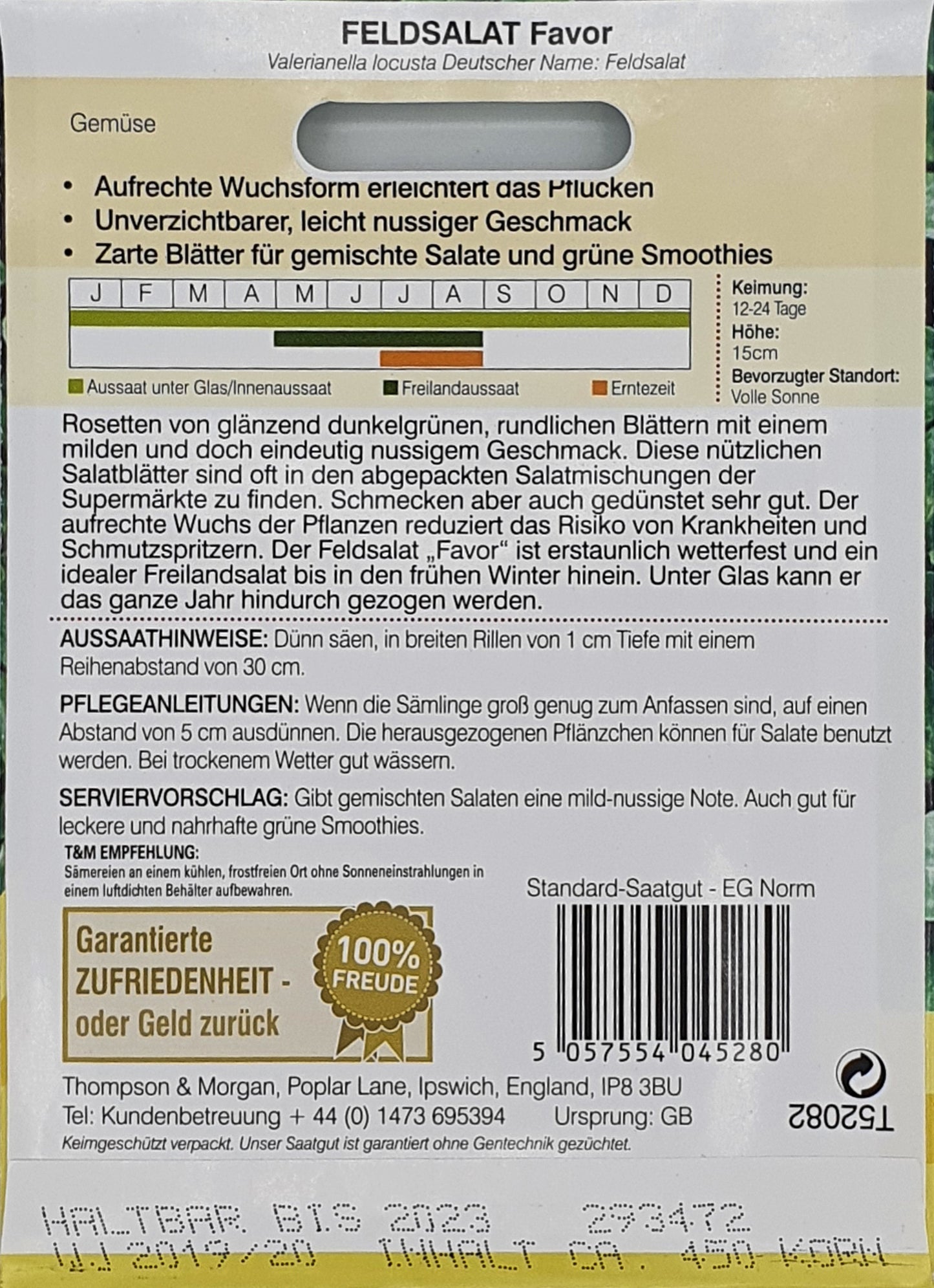 Feldsalat Favor - Königliche Gartenakademie