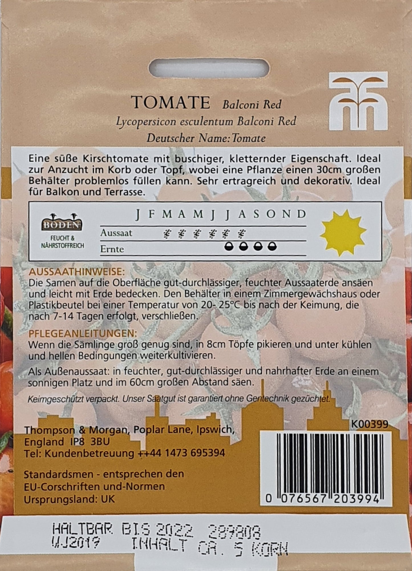 Tomate Balconi Red - Königliche Gartenakademie