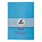 Das Pressink | Notizbuch 'Love' von Archivist Gallery ist ein blaues A5-Notizbuch mit linierten Seiten, einem Papierband mit dem Archivist-Logo und der Website sowie einem Text: "Proudly letterpress printed in the UK, 64 Seiten aus 100% Recyclingpapier".