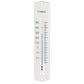 Das IB Laursen Thermometer aus Emaille von IB Laursen ist ein weißes analoges Celsius-Thermometer (-30 bis 50°C) mit blauer Flüssigkeit, die etwa 20°C anzeigt.