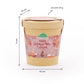 Ein zylindrischer Behälter der TDJ Stadtgärtner GmbH mit der Aufschrift „Anzuchtset | Lebkuchenbaum aus dem Becher“ besticht durch ein festliches Design in Rosa – perfekt als Geschenkidee für Pflanzenfreunde. Mit einer Breite von 10 cm, einer Höhe von 11 cm und einem Gewicht von 60 Gramm ist dieses Set ein ideales Geschenk für alle, die sich für ein Lebkuchenbaum-Anzuchtset interessieren.
