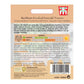 Rückseite der Thompson und Morgan | Basilikum 'Everleaf Emerald Towers' Samenpackung: Deutsche Anleitung, Pflegetipps, Pflanz-/Erntezeiten, Aussaatkalender, Barcode-alles für eine langanhaltende Genoveser-Basilikumernte.