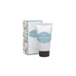 Eine weiße Tube Castelbel | Handcreme Cotton Flower 60 ml mit blauem Etikett steht vor der passenden Blumendose. Die Formel mit pflanzlichen Buttern und Öle ist intensiv feuchtigkeitsspendend.