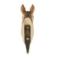 The Wildlife Garden Handgeschnitzter Wandhaken aus Holz 'Arabisches Vollblut' ist ein kunstvoller Garderobenhaken in Pferdekopf-Form, der Funktionalität und Design vereint-ideal als Geschenk für Pferdeliebhaber.