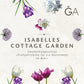 Ein Poster mit Blumenmotiv zeigt Illustrationen von Frühlingsblumen und den Text: „Isabelles Cottage Garten: Frühjahrsfarben für ein Blütenmeer im Beet“ von der Königlichen Gartenakademie, auf hellem Hintergrund.