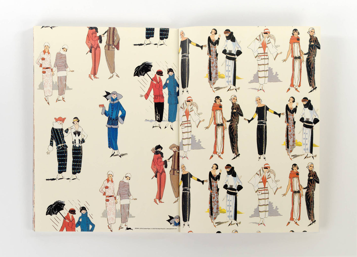 Pepin Press – Modernes Geschenk- und kreatives Papierbuch der 1920er Jahre, Band 93, zeigt inspirierende Vintage-Modeillustrationen – ideal für kreative Geschenkideen oder als Inspiration für Ihr nächstes Design.