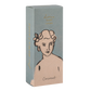 Die rechteckige Schachtel Archivist | 'Kokosnuss' Handcreme von Archivist Gallery zeigt ein minimalistisches Frauengesicht und einen goldenen Schriftzug auf einem Hintergrund in gedämpftem Grün und Beige.