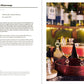 Die linke Seite zeigt ein deutsches Rezept für eine Frozen Margarita mit Blutorange. Die rechte Seite zeigt zwei rosafarbene Cocktails mit gewürzgesalzenen Rändern und getrockneten Zitrusfrüchten auf einem Tablett mit dem Bargeschirr Meersalz | Meistern Sie die Kunst des perfekten Würzens des Ars Vivendi Verlags im Hintergrund.