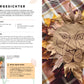 Eine Bastelseite aus "1000 Stunden draussen" vom DK Verlag zeigt ein Löwengesicht, das mit Herbstblättern auf braunes Papier gezeichnet wurde. Sie bietet deutsche Anleitungen, Materialien und Ideen für Outdoor-Aktivitäten für Kinder, sowie Fotos von Tiermasken mit Blättern.