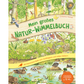 Das farbenfrohe Cover von "Mein großes Natur-Wimmelbuch | Ab 3 Jahren" von Christine Henkel (Esslinger Verlag) zeigt einen lebendigen Wald mit heimischer Natur, verschiedenen Tieren, Vögeln, Bäumen und Pflanzen - ein charmantes Kinderbuch voller Wimmelbilder.