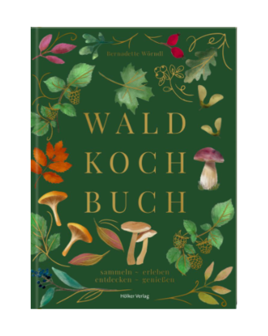 Das „Wald Kochbuch | Sammeln, erleben, entdecken & genießen“ von Coppenrath, dessen leuchtend grüner Einband mit verspielten Illustrationen von Pilzen, Blättern und Beeren verziert ist, spiegelt auf wunderschöne Weise die Wunder des Waldes wider. Die Autorin Bernadette Wörndl präsentiert saisonale Waldrezepte („Rezepte aus dem Wald“) für eine inspirierende und geschmackvolle Reise durch die Fülle der Natur.