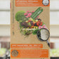 Eine 1,5-kg-Packung des organischen Düngers "Natural Aktiv bio" von AMN mit Abbildungen von Obst, Gemüse, Getreide, Bio-Zertifizierungsetiketten und Produktdetails - dargestellt auf einer Holzoberfläche vor einem unscharfen Hintergrund.