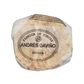 Ein rundes spanisches Mandelgebäck, Viani | „6 Tortas de Almendras“ – Gebäck mit Olivenöl und Mandeln, 210 g, verpackt in durchscheinendem Papier mit dem Viani-Logo auf der Verpackung.