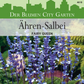Eine Thompson und Morgan | Ähren Salbei Fairy Queen Samenpackung von Thompson & Morgan, die blau und weiß blühende Salviablüten mit sattgrünem Laub im Hintergrund zeigt.