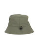 Esschert Gartenhut Bucket Hat Unisex | Leichter Sonnenhut in Olivgrün mit breiter Krempe und einem schwarzen, verstellbaren Kordelzug am unteren Rand der Krone, abgebildet vor weißem Hintergrund – ein vielseitiger Hut, der sich perfekt für jedes Outdoor-Abenteuer eignet.