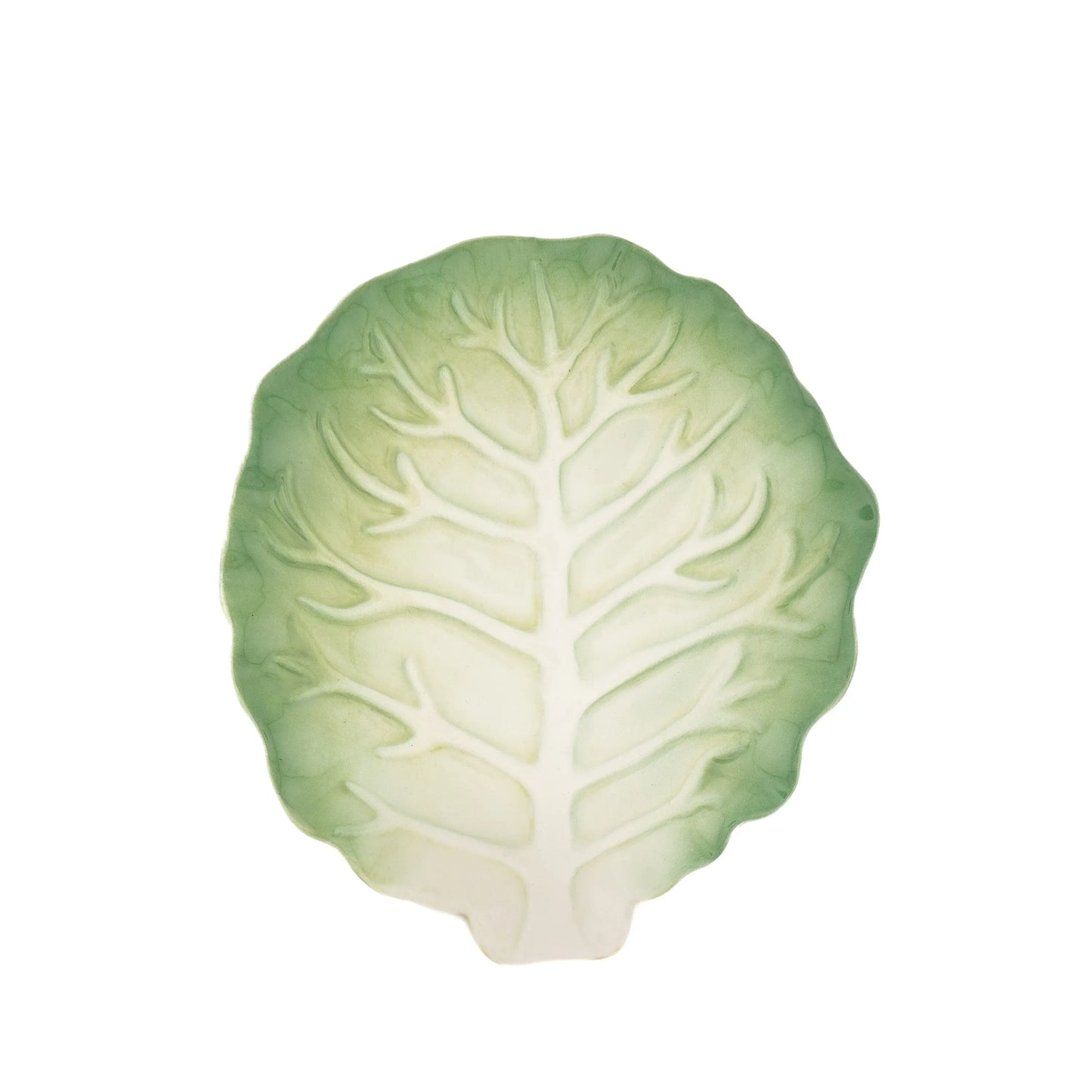 Die Schmuckschale „Salat“ von Sass & Belle Europe ist so geformt und bemalt, dass sie einem leuchtend grünen Kohlblatt ähnelt. Sie besticht durch wunderschön detaillierte Adern und einen Farbverlauf von Hell- nach Dunkelgrün von der Mitte zum Rand – ideal als charmante Schmuckschale oder Servierteller. Inspiriert von den verspielten Designs von Sass & Belle verleiht dieser Teller „Salatblatt“ jeder Tischdekoration eine verspielte Eleganz.