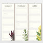 Der Wildblumen Atelier Wandkalender 2026 ist auf FSC-zertifiziertem Naturpapier gedruckt und bietet die Monate Januar bis März in deutscher Sprache, linierte Notizfelder und handgezeichnete Blumen auf jeder Seite.