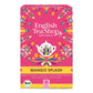 English Tea Shop | 'Mango Splash' BIO 20 Teebeutel kommt in einer farbenfrohen Schachtel mit floralen Motiven auf rosa Hintergrund. Das Etikett mit 20 Bio-Teebeuteln verspricht fruchtige, tropische Aromen - ideal für Früchtetee-Liebhaber.