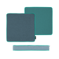 Das Remember Sitzkissen 'Blueberry' (40 x 40 x 5 cm) von Remember in stylischem Teal und Grau bringt Gemütlichkeit und Farbe in Ihren Außenbereich - ideal als Garten- oder Balkonkissen.