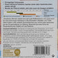 Rückseite eines Thompson und Morgan | Tagetes (Studentenblume) Strawberry Blonde-Saatpäckchens in zarten Rosatönen, mit Pflanzanleitung, Aussaat- und Blühzeiten-Tabelle, Kulturtipps, Besonderheiten und Barcode unten rechts. Text auf Deutsch.